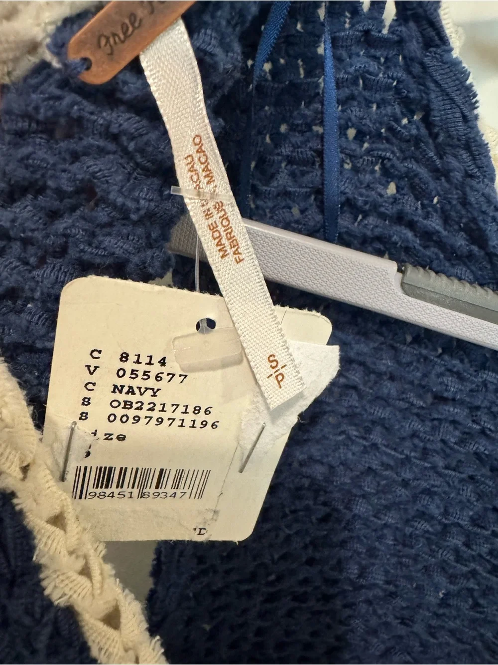 Free People crochet top - new with tags